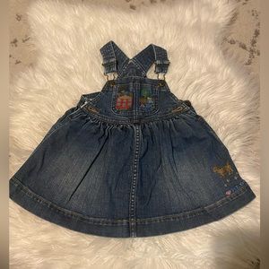 Ralph Lauren 650 Madison Ave denim overall dress